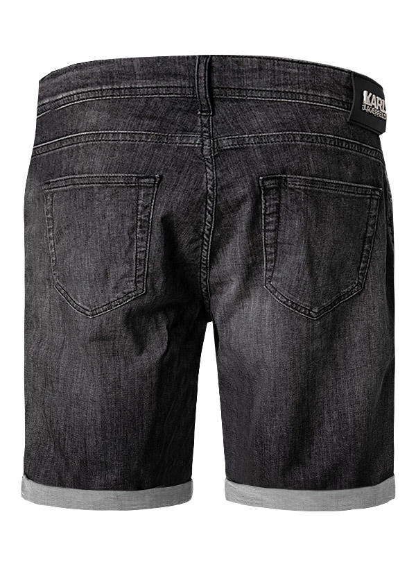 KARL LAGERFELD, Jeansshorts, Baumwolle T400®, schwarz