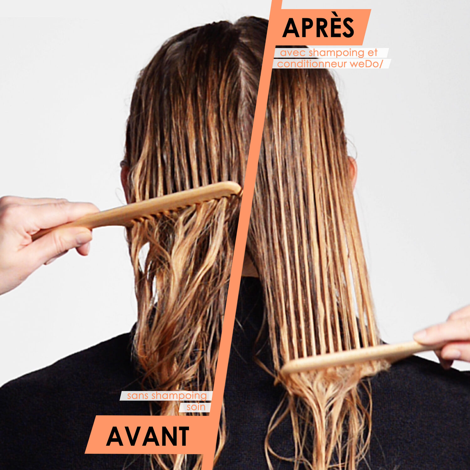 WeDo Après-shampoing Vegan Hydratation et Brillance - Cheveux Normaux et Abîmés