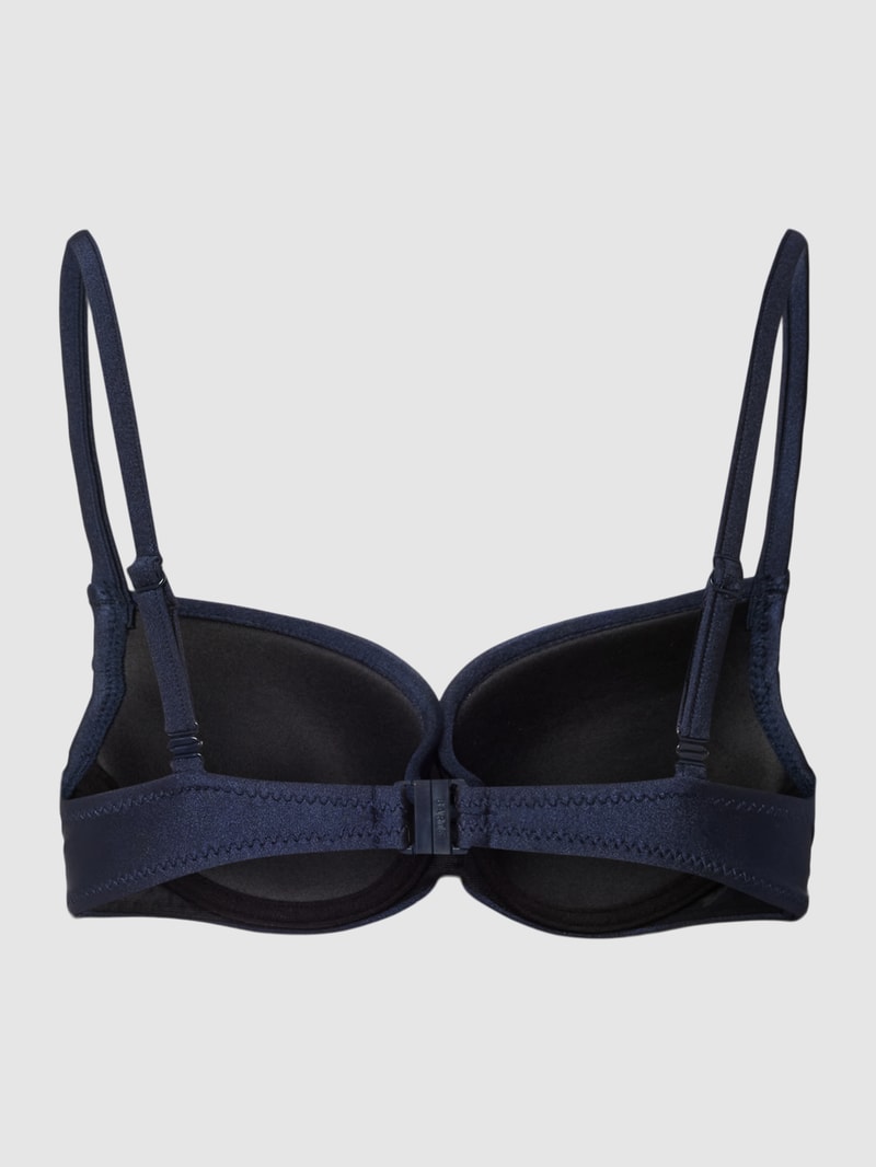 Bikini-Oberteil mit Herz-Ausschnitt Modell 'ISLA WIRE' in marineblau