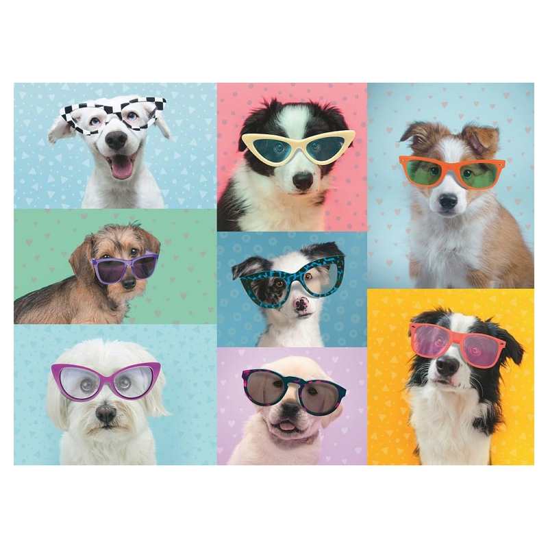 Puzzle chiens rigolos 150 pièces xxl