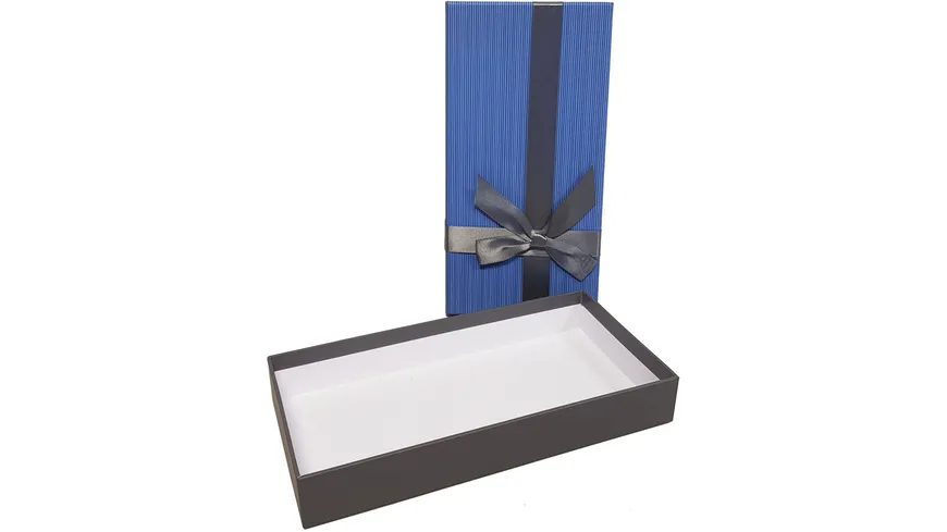 Kartonage mit Schleife Design Blue