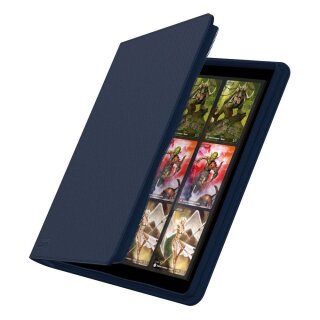 Ultimate Guard 12-Pocket Quad Row Zipfolio Xenoskin Dark Blue