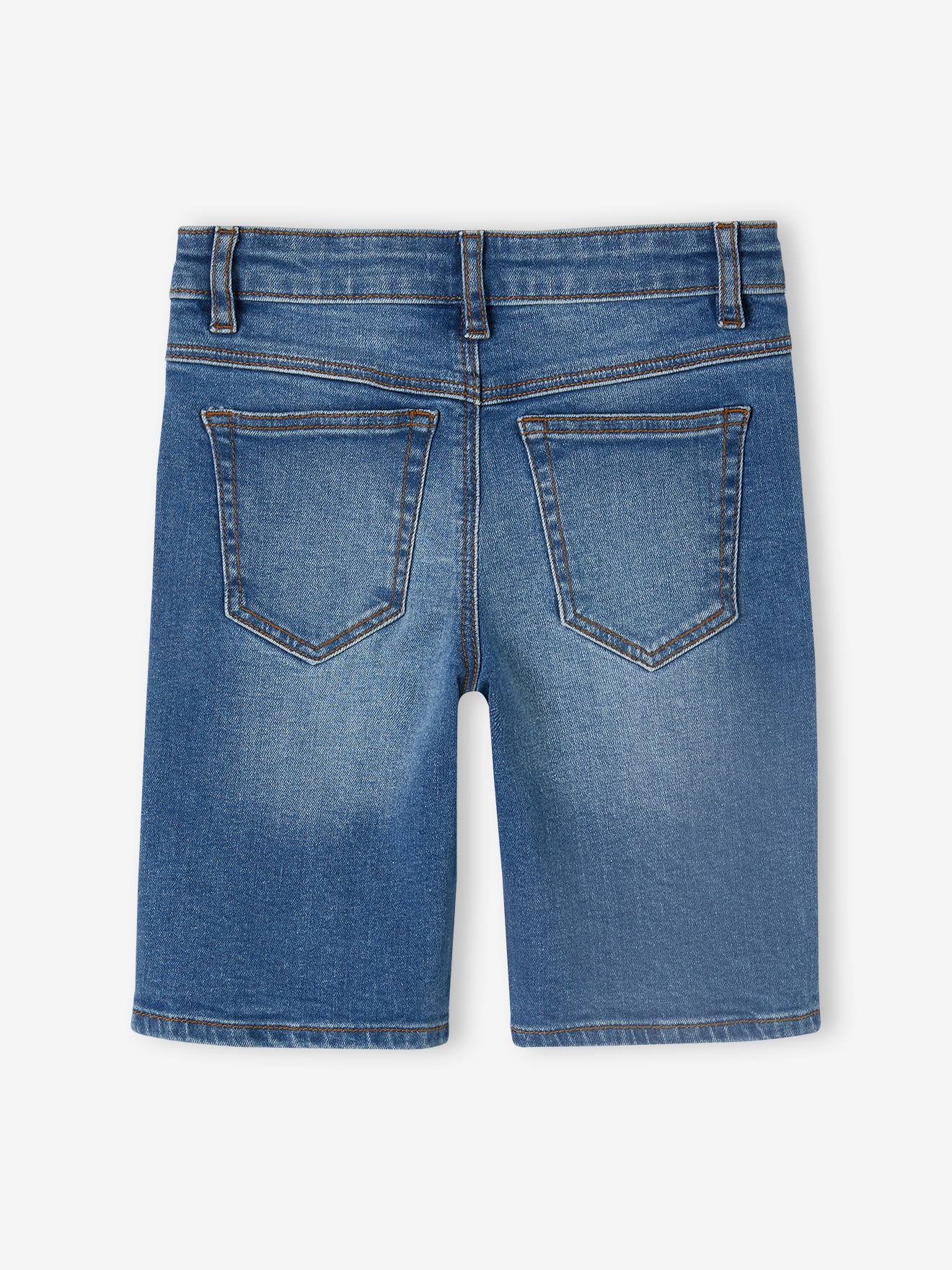 Vertbaudet Jungen Jeansshorts BASIC Oeko-Tex - double stone