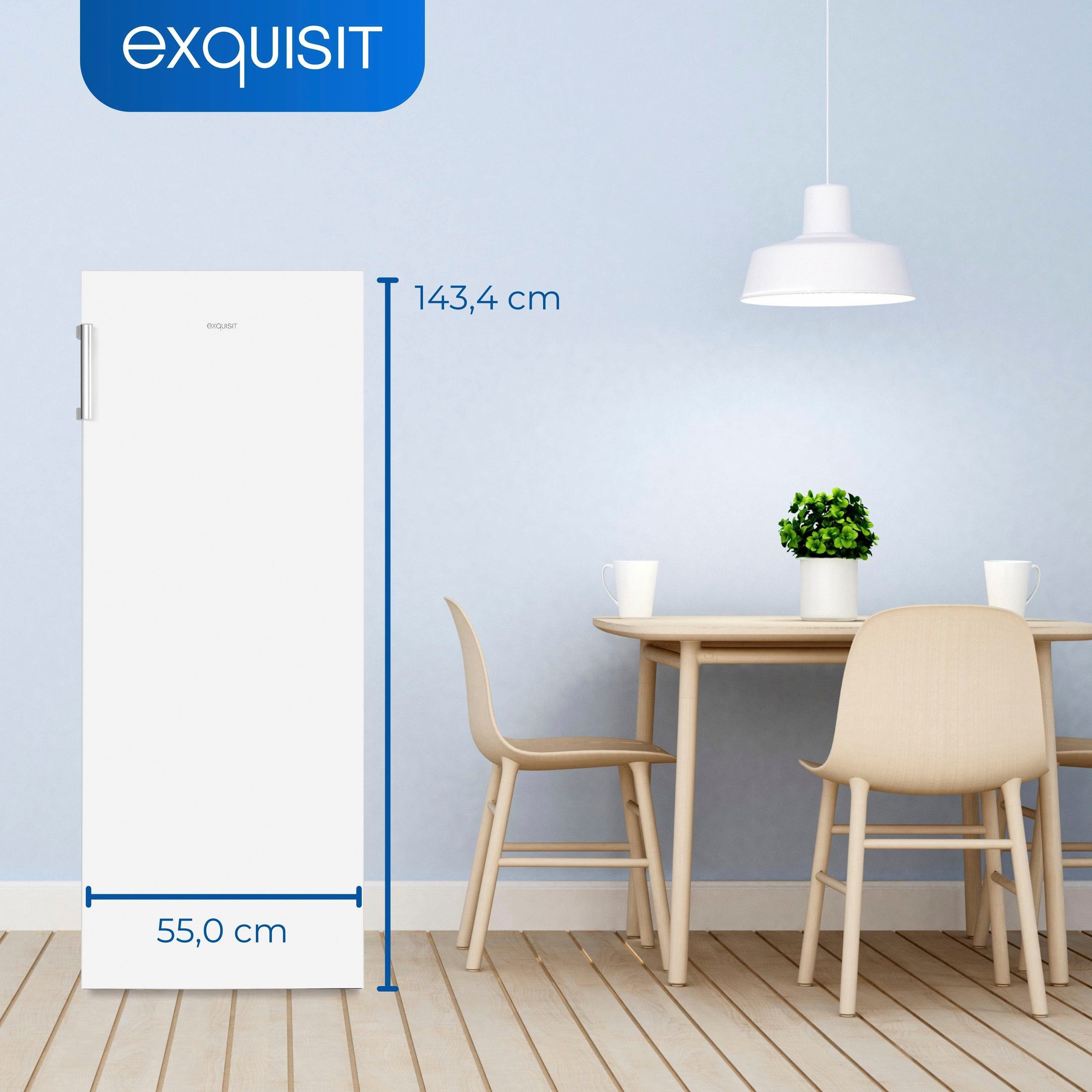 exquisit Vollraumkühlschrank KS320-V-H-010E, 143,4 cm hoch, 55 cm breit