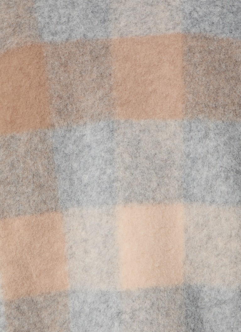 Les Deux Jermaine overshirt in wool blend with checked design