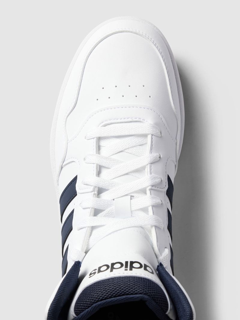 High Top Sneaker mit Label-Details in weiß