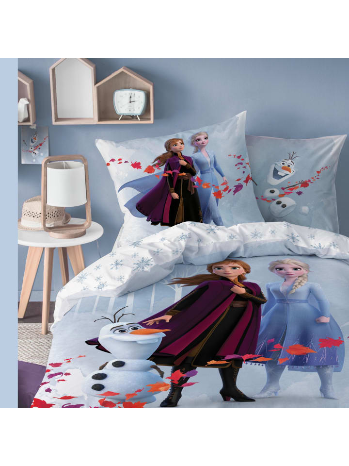 Disney Frozen Mädchen Bettwäsche-Set Flanell 