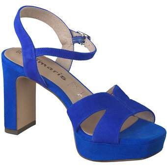 Tamaris Plateausandale in blau