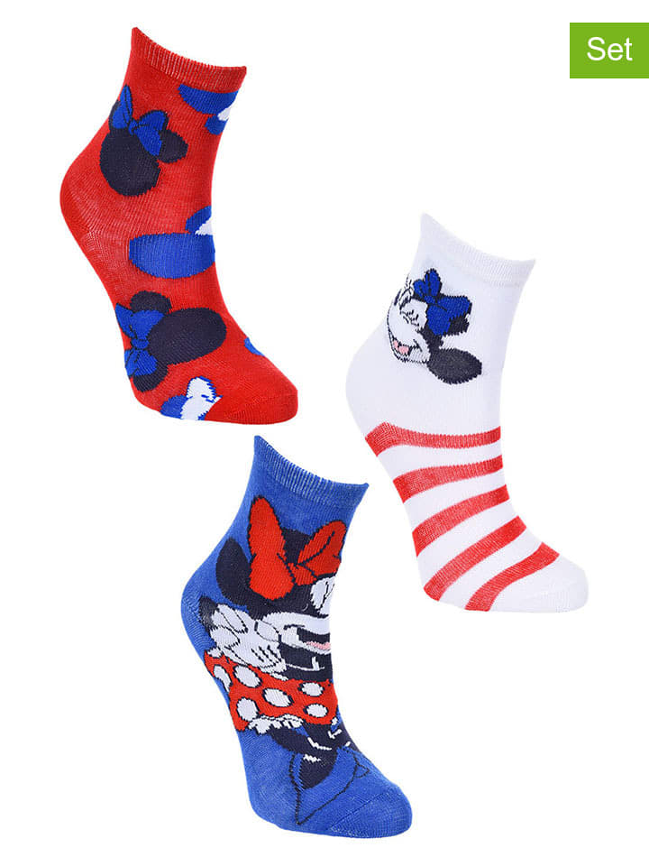 Disney Minnie Mouse 3er-Set: Socken 