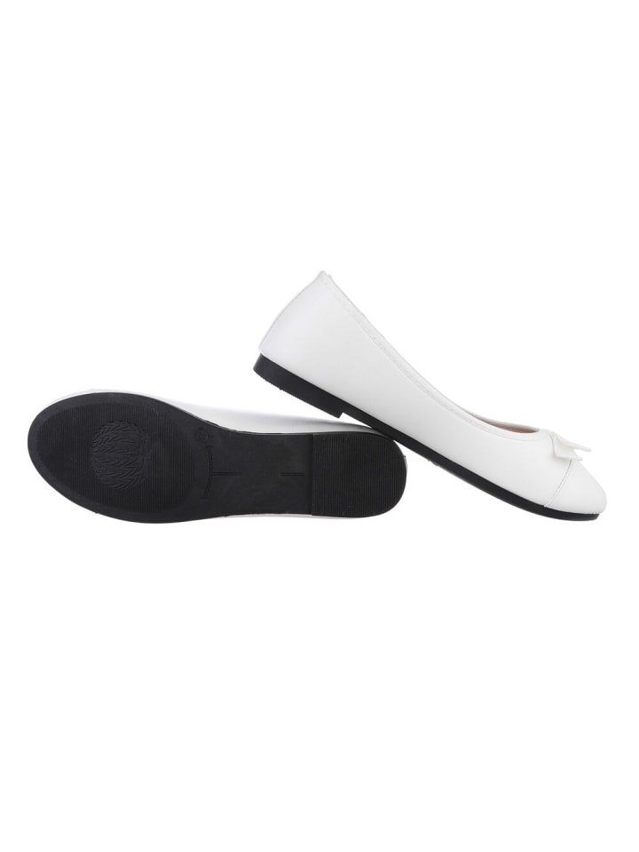 Ital-Design Ballerina in Weiß günstig kaufen