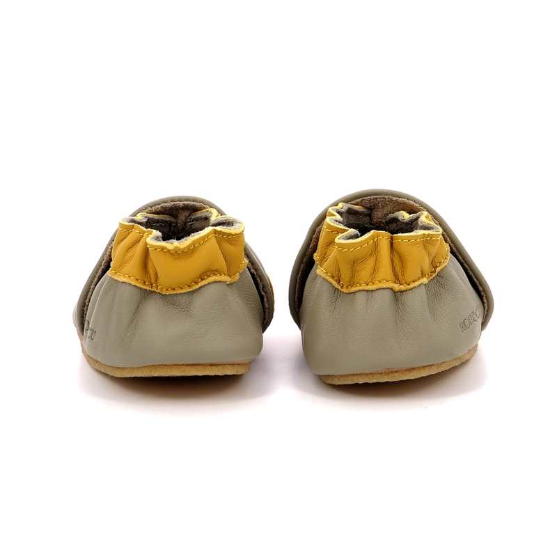 Chaussons cuir tannage végétal Tiger Nap Crp