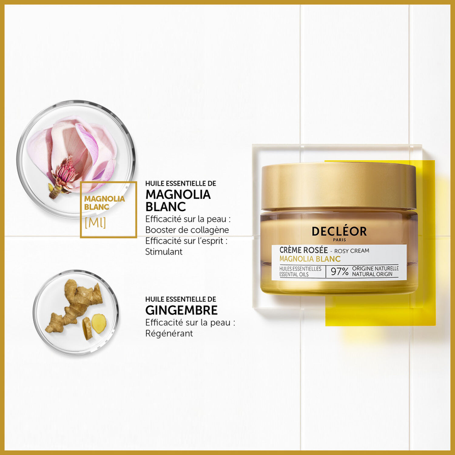 Decléor Magnolia Blanc Crème Rosée Régénérante 50 ml