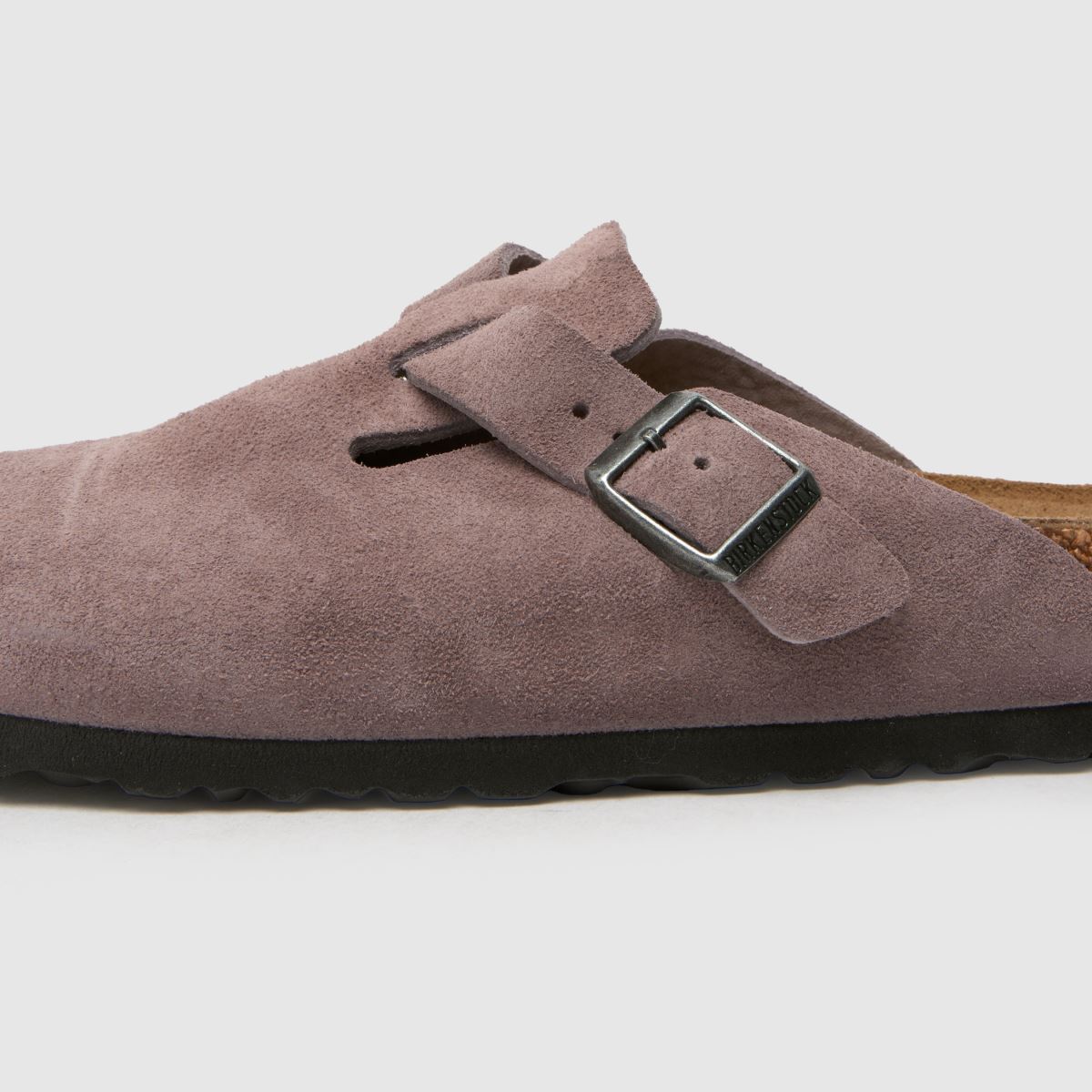 BIRKENSTOCK Boston keskeny szabású klumpa szandál lila színben