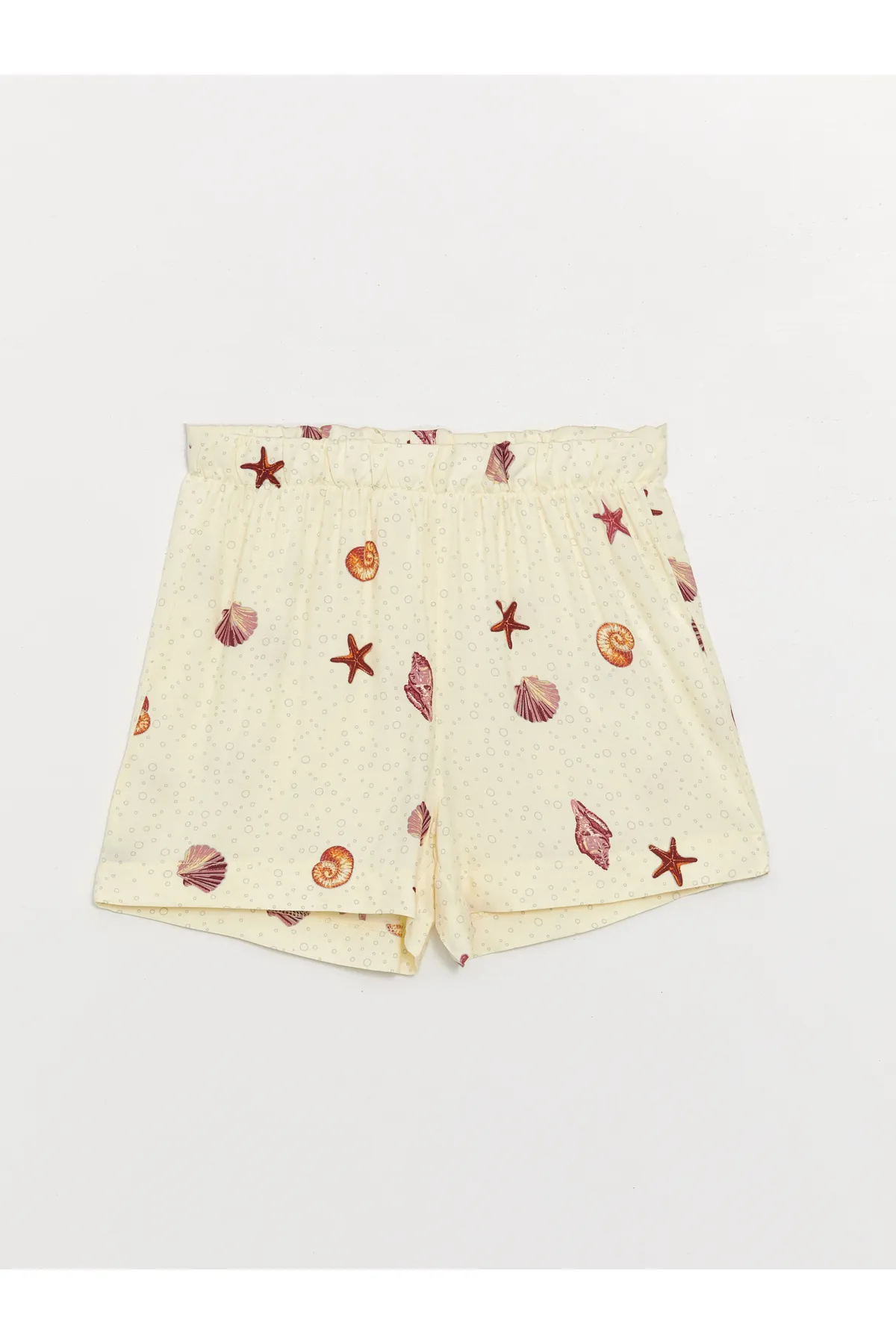 LC Waikiki  Kurzarm-Damenpyjama-Set mit Hemdkragen und Shorts
