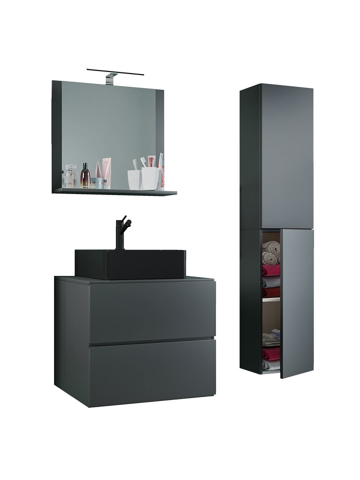 ebuy24 Badmöbelset LendasLBL anthrazit anthrazit 94 x 52 cm günstig kaufen onesize
