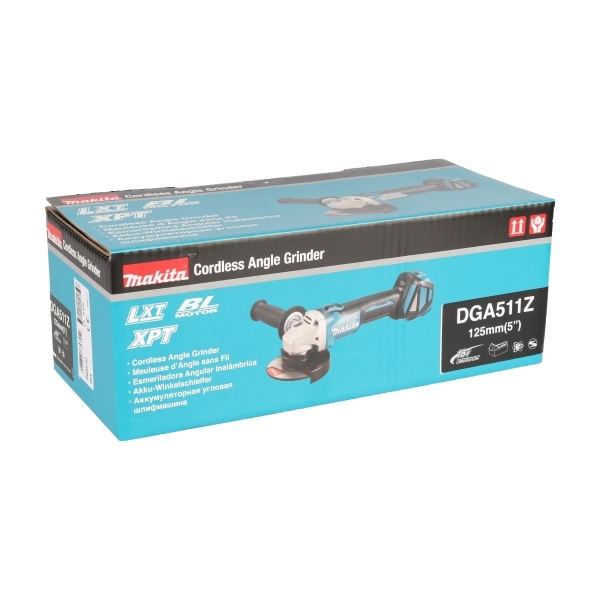 Makita DGA511Z 18V vinkelslip 125 mm exkl. batterier och laddare