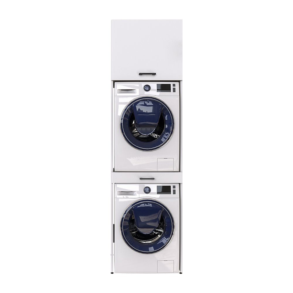 Roomart Waschmaschinenumbauschrank (Waschmaschinenschrank für Trockner und Waschmaschine Überbauschrank)