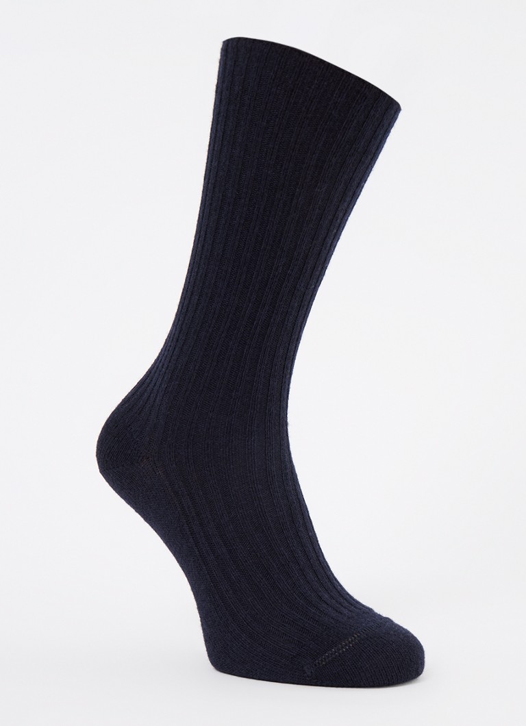 Falke Cozy rievotās adītās zeķes no kašmira maisījuma