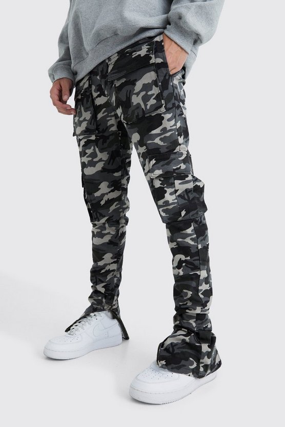 Skinny Cargo Camouflage Hose