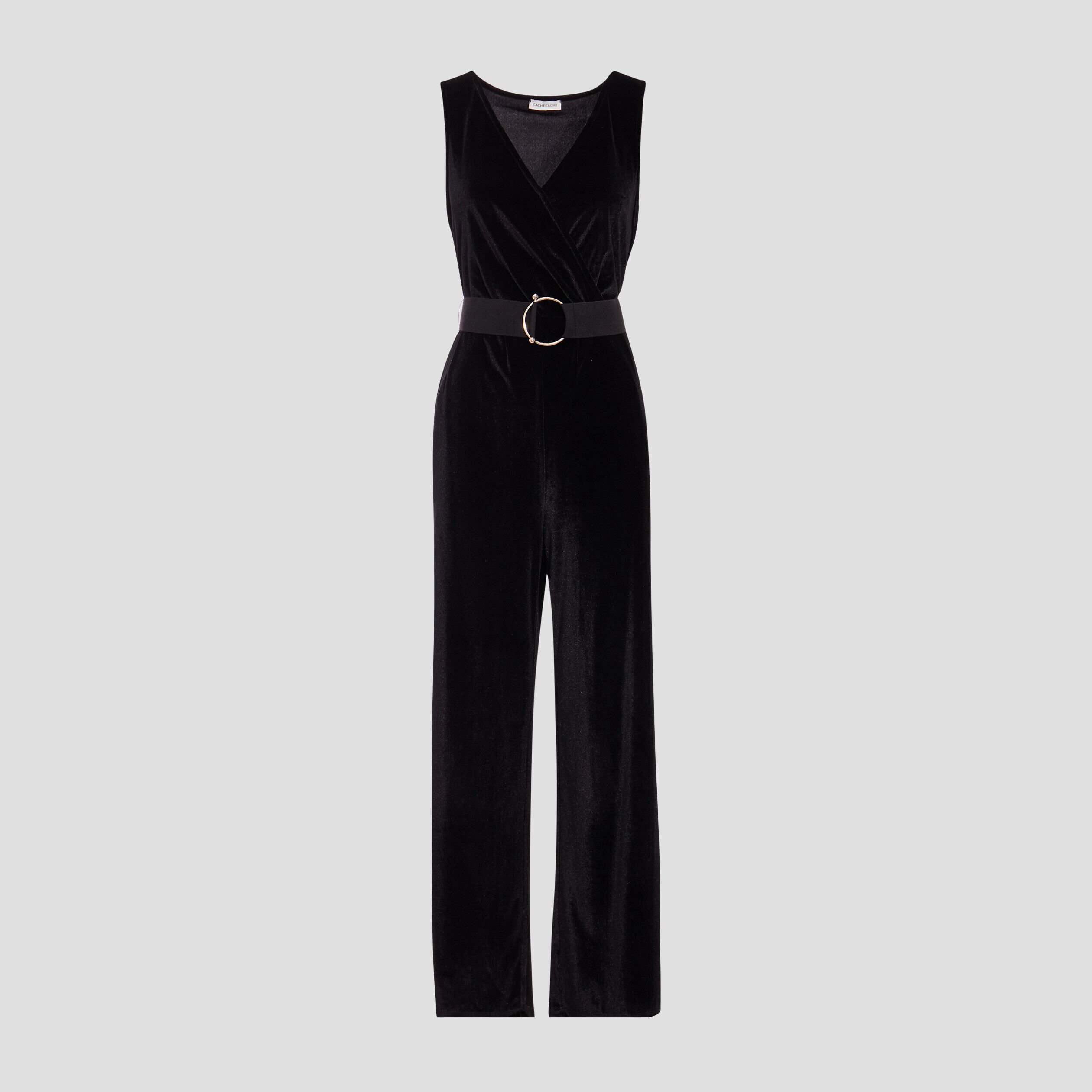 Combinaison pantalon velours noir femme | Cache Cache