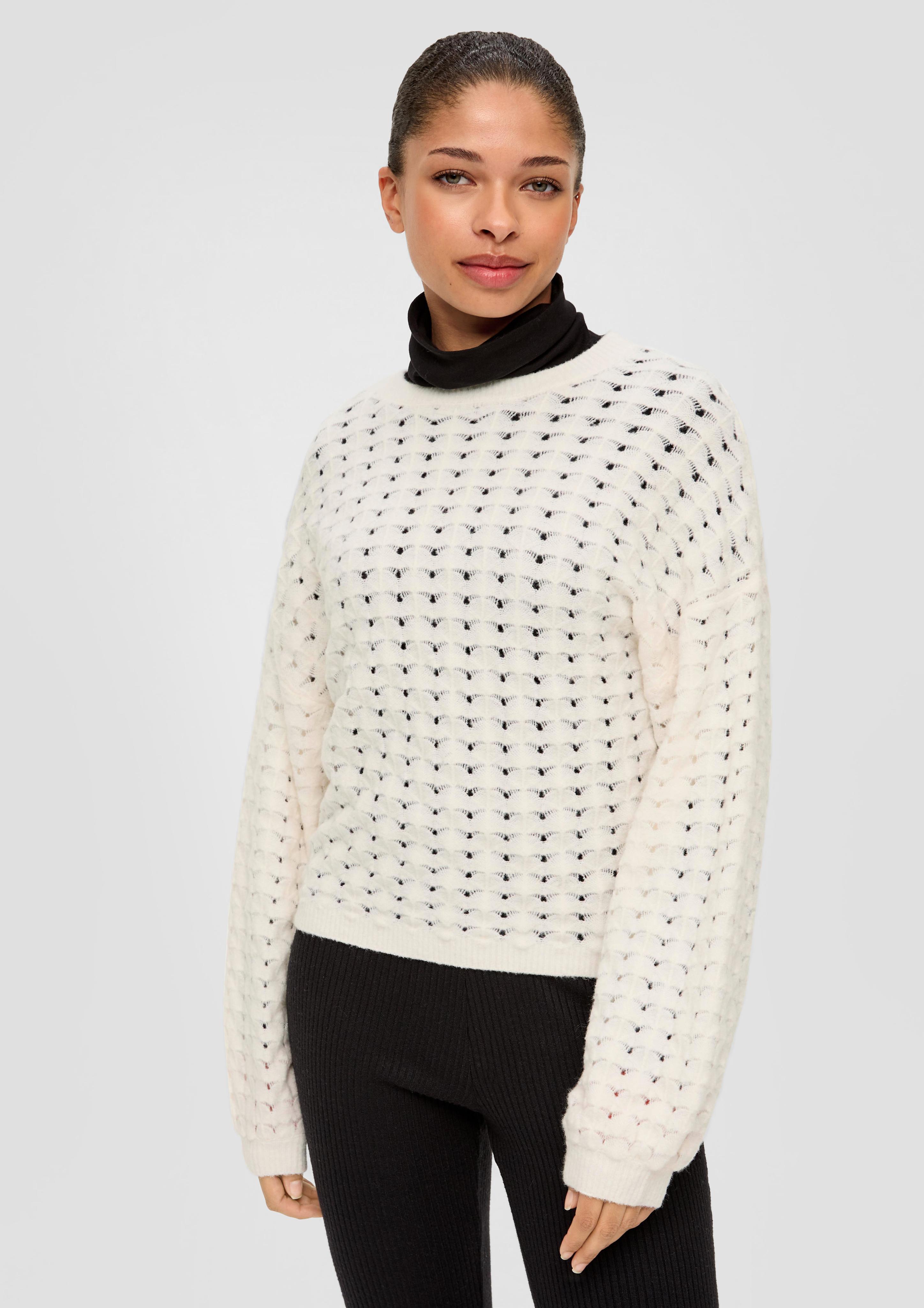 Strickpullover aus Baumwollmix  2137872-0200
