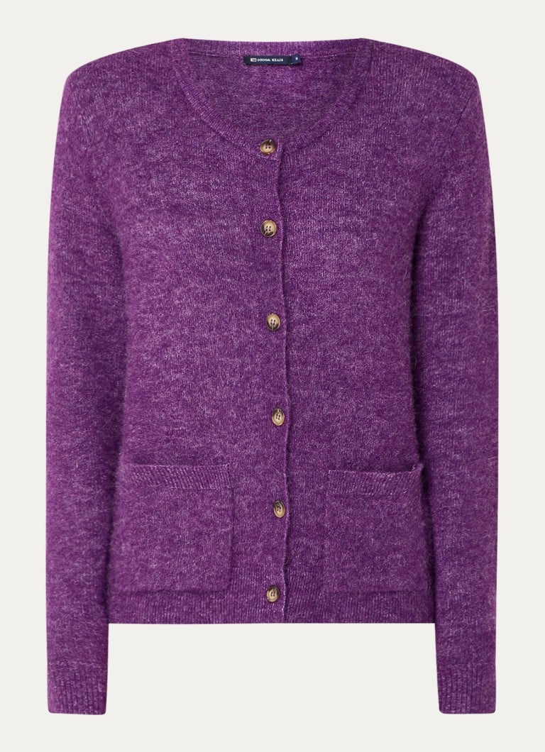 Vestă River Woods din tricot fin cu buzunare aplicate