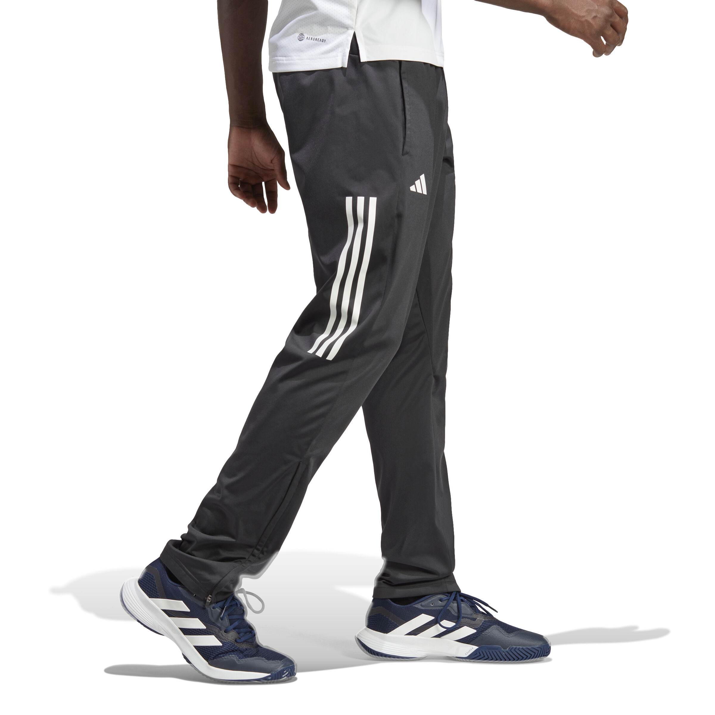 3-Stripes Knitted Trainingshose Herren - Schwarz, Weiß