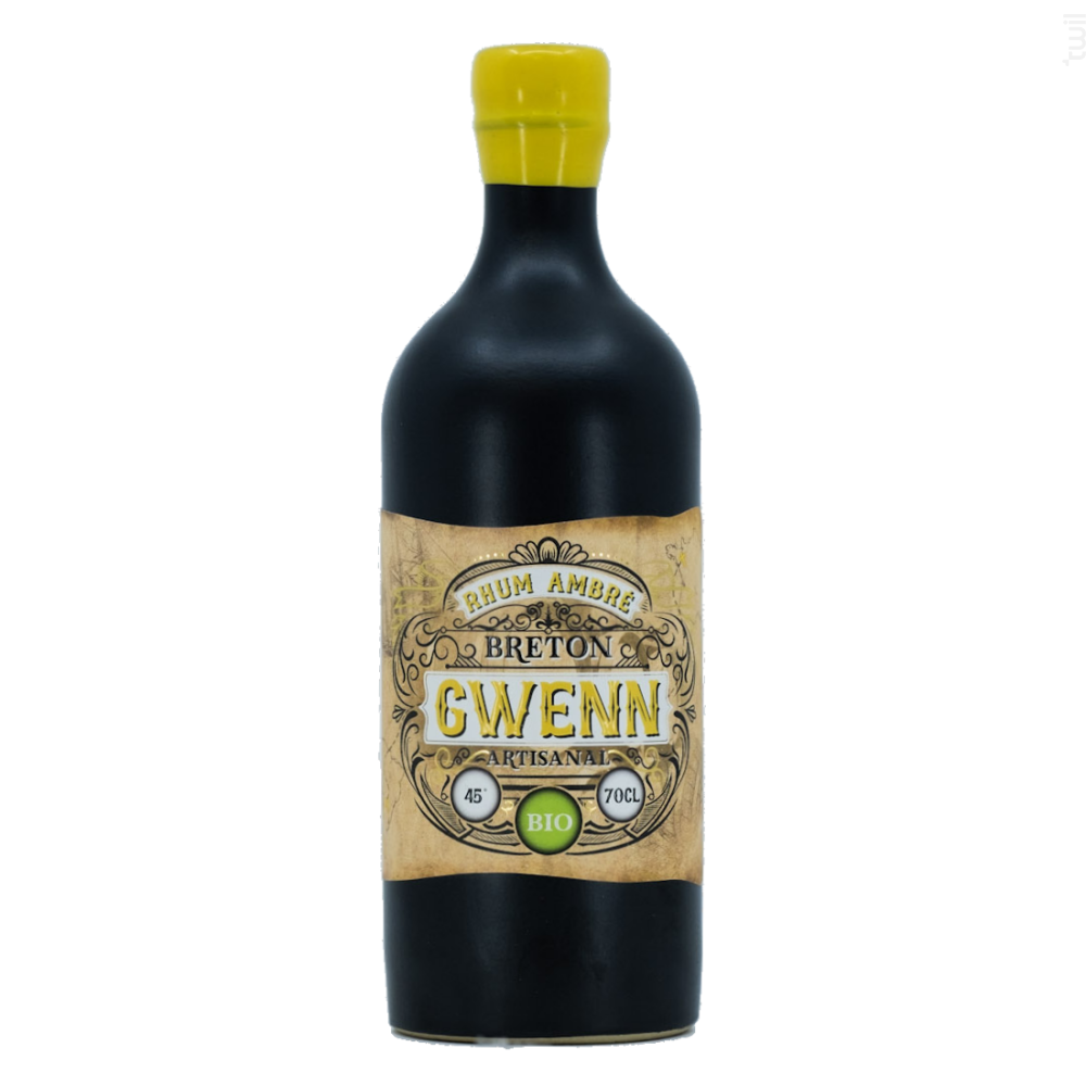 Rhum ambré GWENN bio 45° 70cL Distillerie Breizh'cool