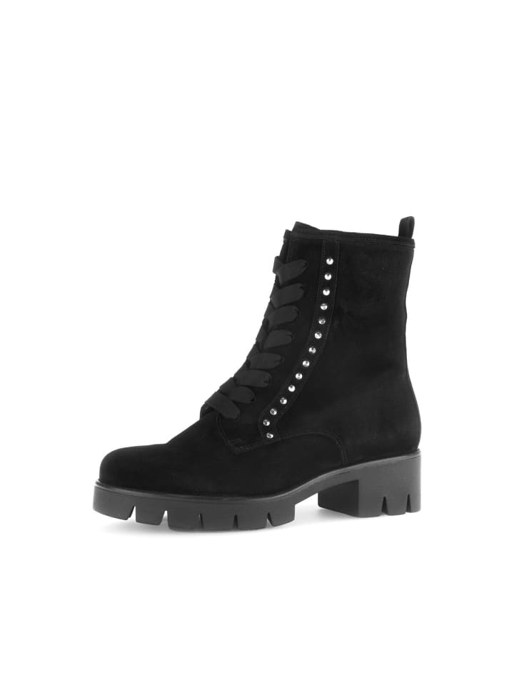 Gabor Fashion Schnürstiefeletten in schwarz günstig kaufen