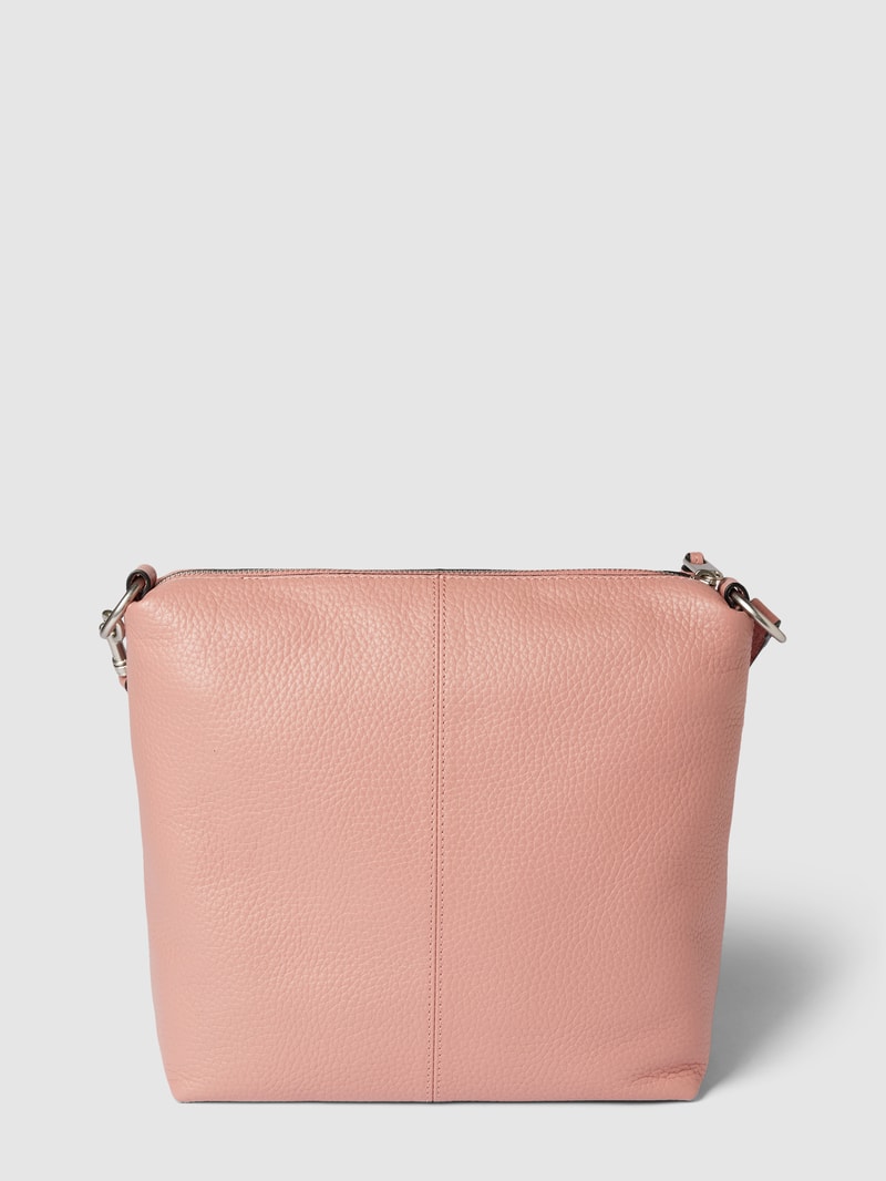 Hobo Bag aus Leder mit Label-Detail Modell 'AISSA' in rosé