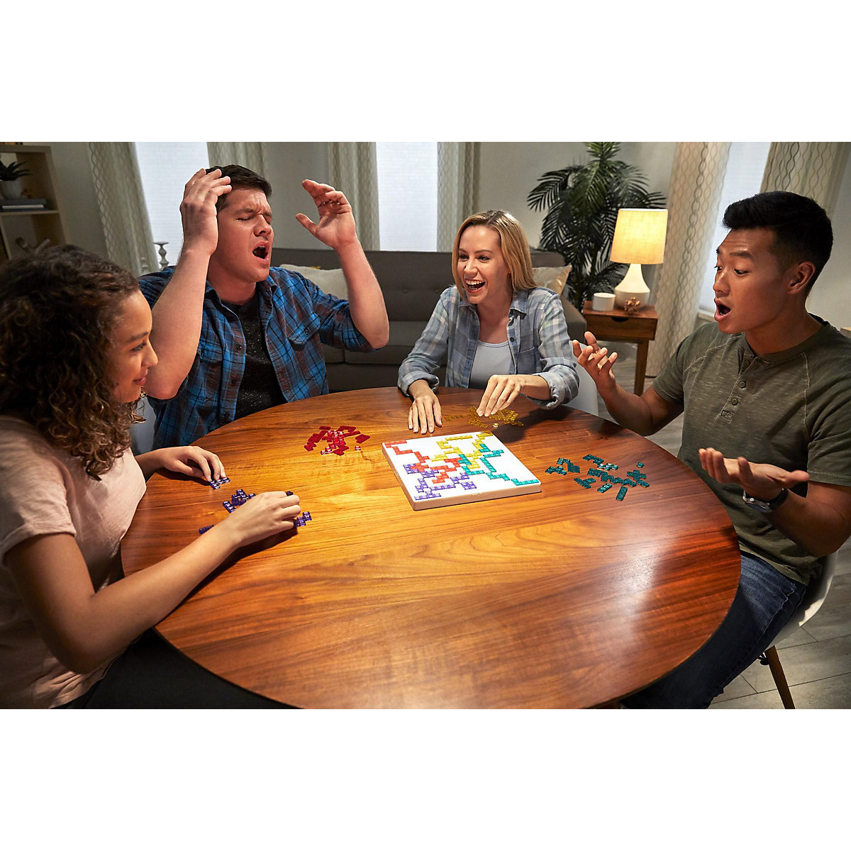 Mattel Games Blokus, Gesellschaftsspiel, Strategiespiel, Kinderspiel