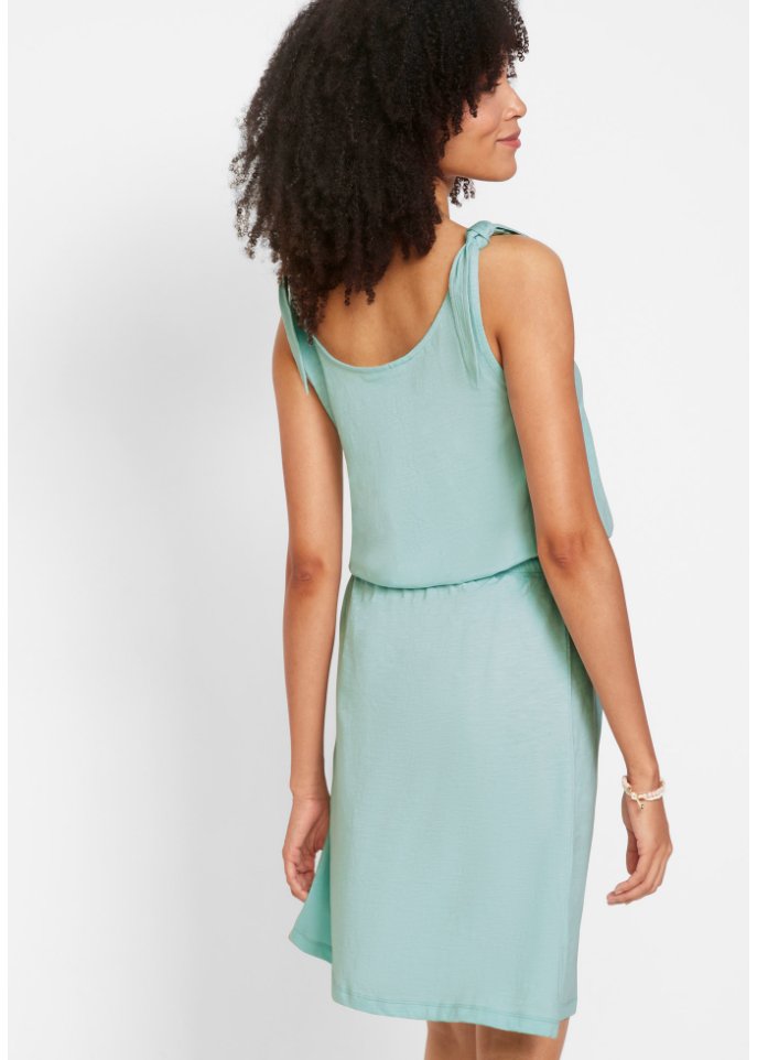 Jersey-Kleid mit Knotendetails
