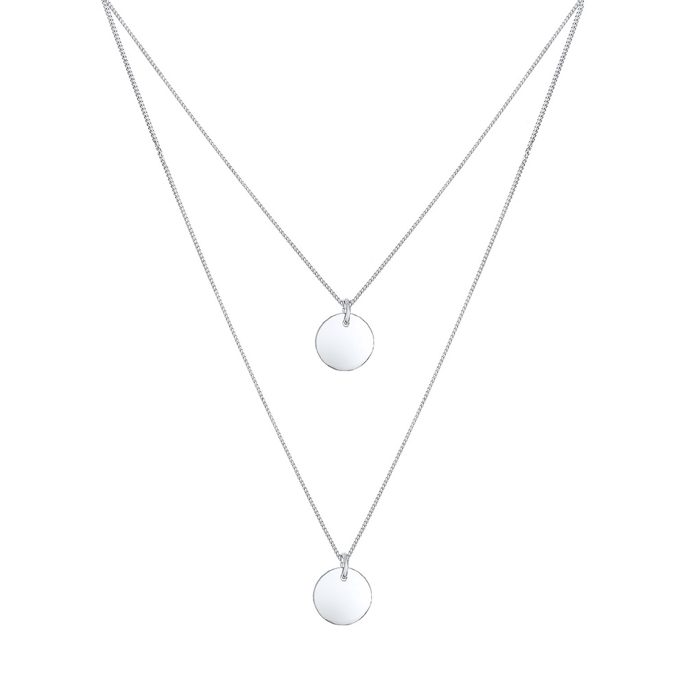 Elli Elli by Julie & Grace Collier Femme Pendentif Argent Sterling, Collier multi-rang collier