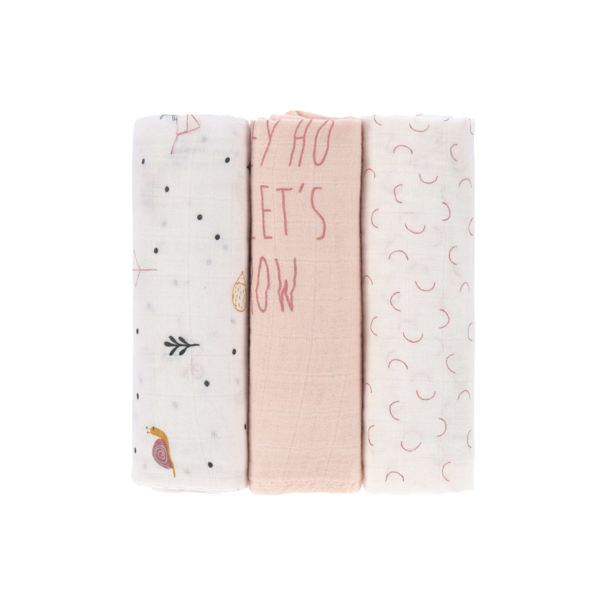 Mulltücher (3 Stk) - Heavenly Soft Swaddle L, Garden Explorer Schnecke