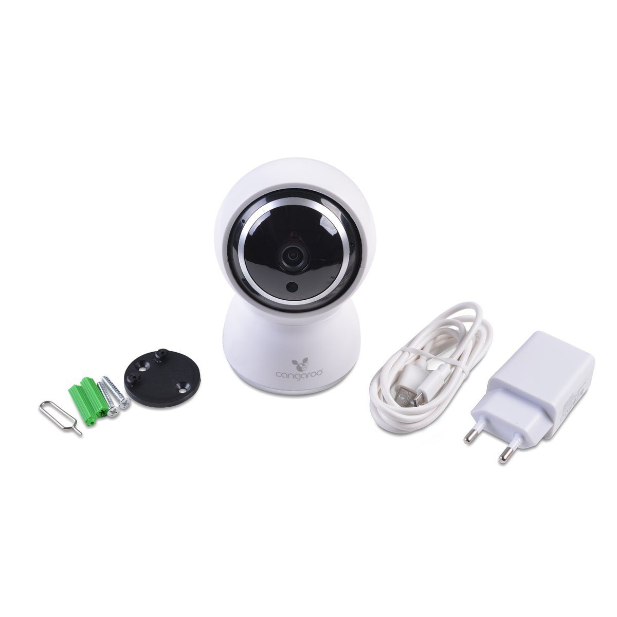 Cangaroo Video-Babyphone Babyphone Teya, 360° Drehung, Wi-Fi/Lan Kamera, LED-Infrarot-Nachsicht