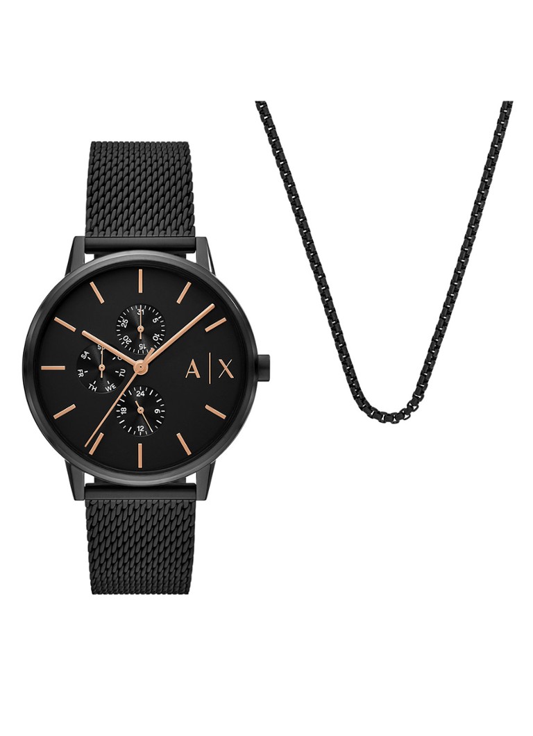 Armani Exchange pulksteņa un rokassprādzes komplekts (2 gab.) AX7162SET