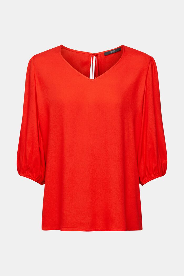 Bluse mit V-Ausschnitt