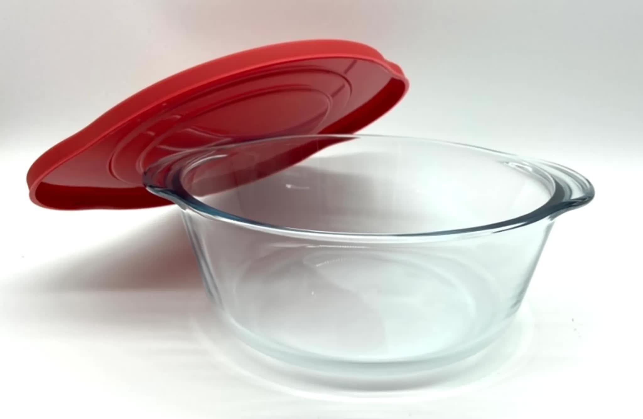 Pasabahce Gläser-Set Borcam-59001, Glas, Auflaufform aus Glas mit Verschlussdeckel