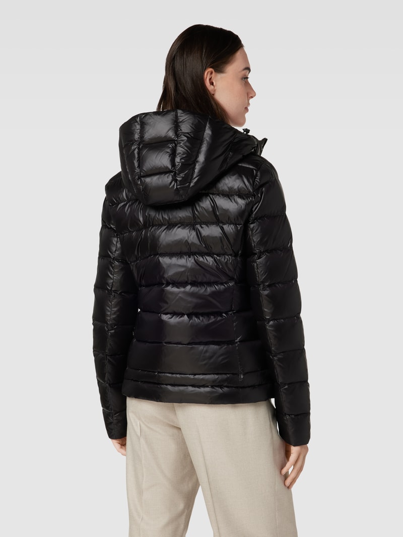 Jacke mit Label-Patch in schwarz