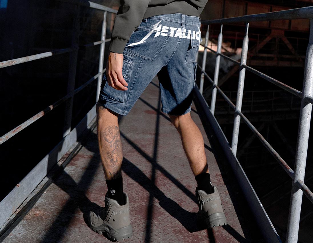 Metallica denim shorts