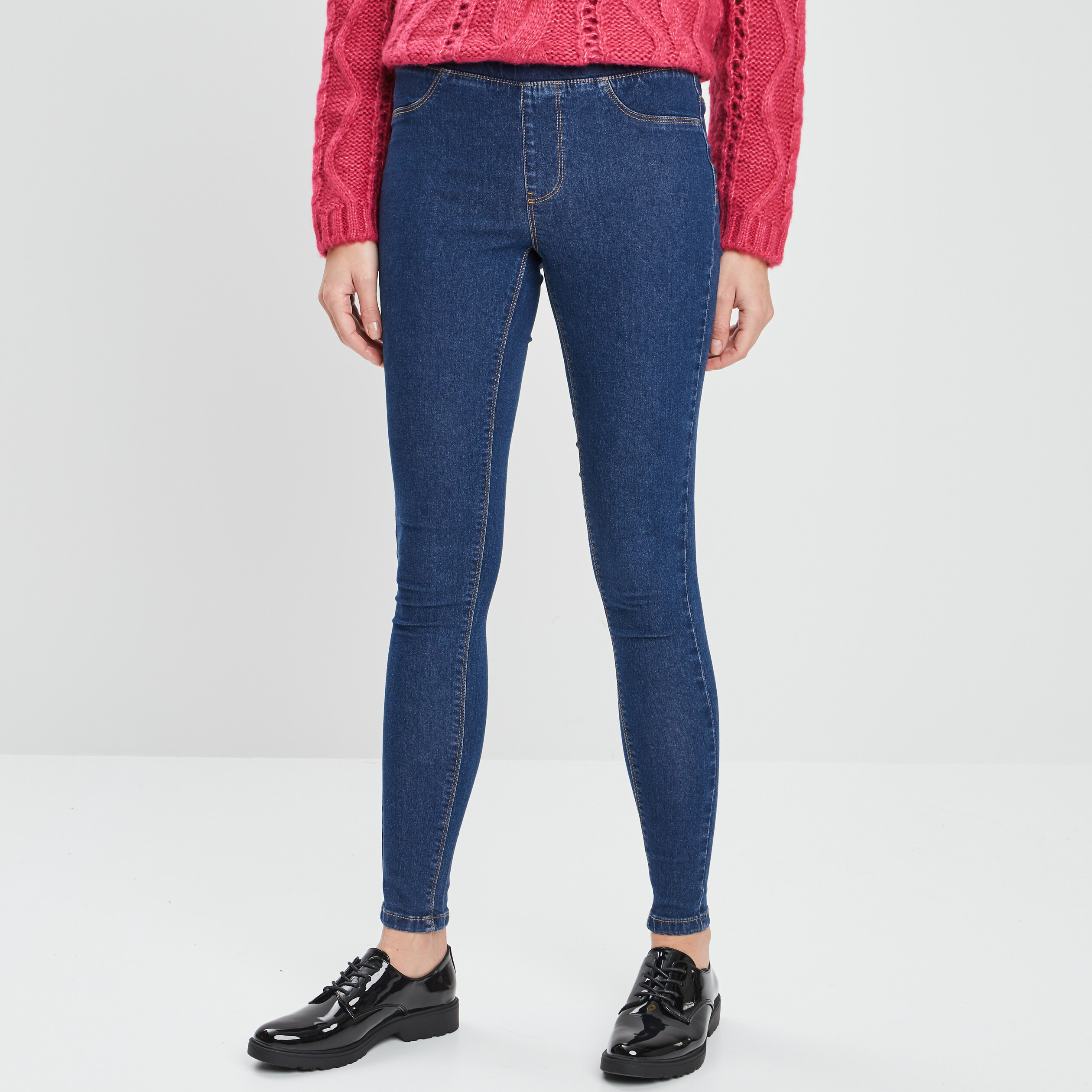 Jegging taille standard bleu femme | La Halle