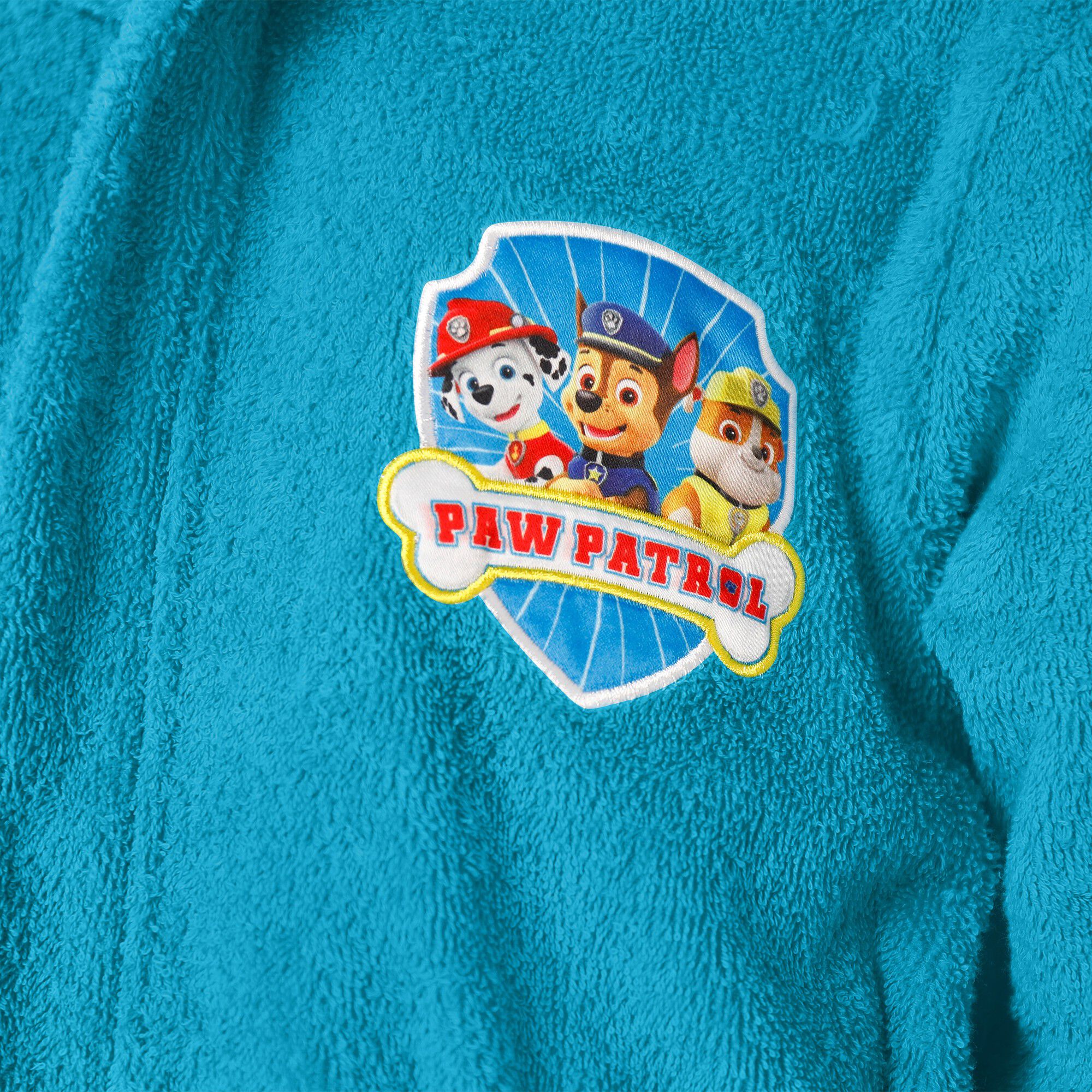 Peignoir de bain enfant Pat'Patrouille col capuche