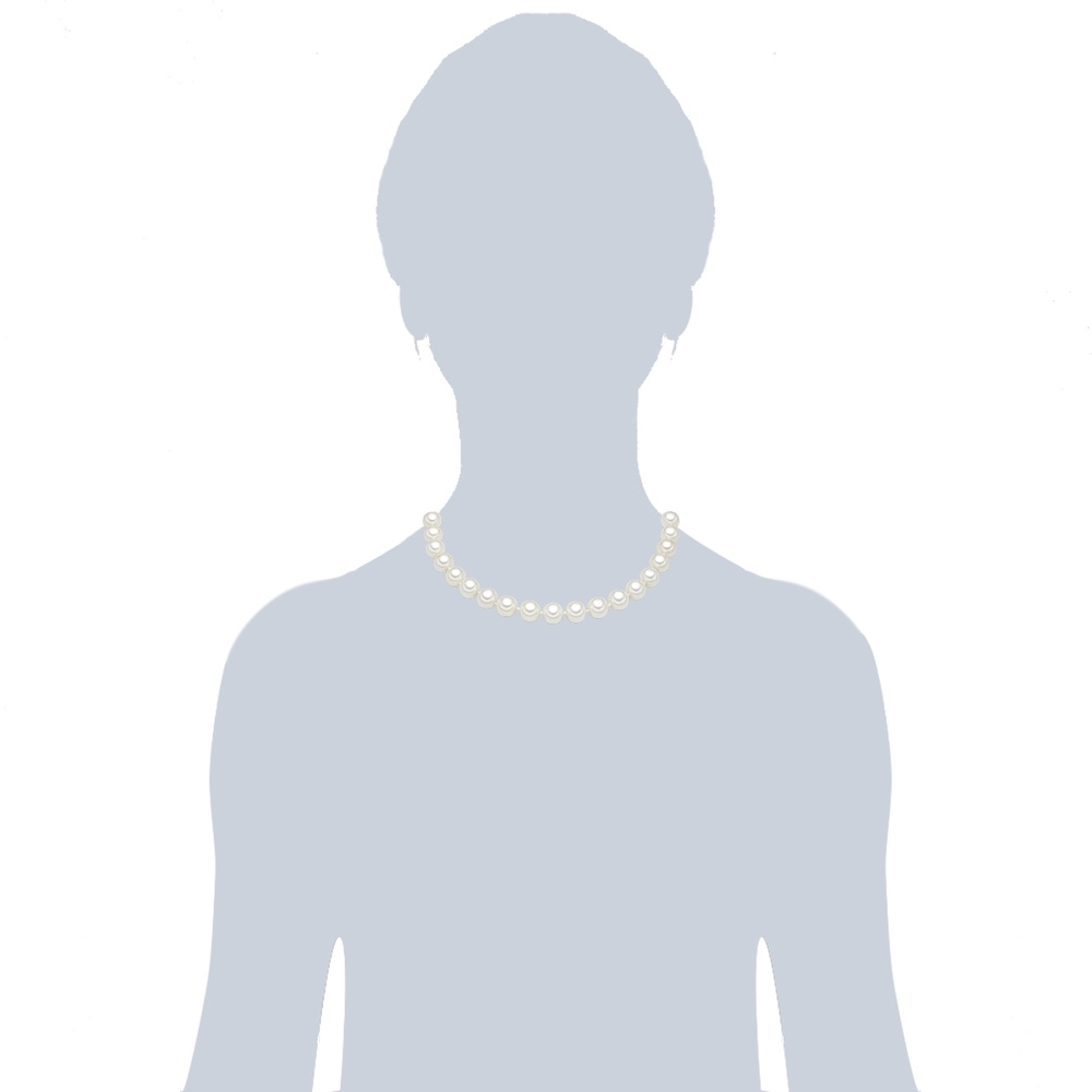 Rafaela Donata Collier de perles Perles organiques Perles organiques en Blanc collier