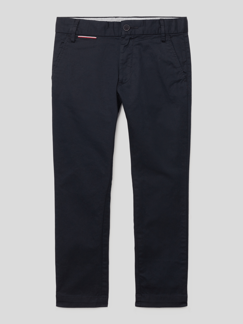 Hose mit Label-Details Modell '1985 Chino Pants' in marineblau