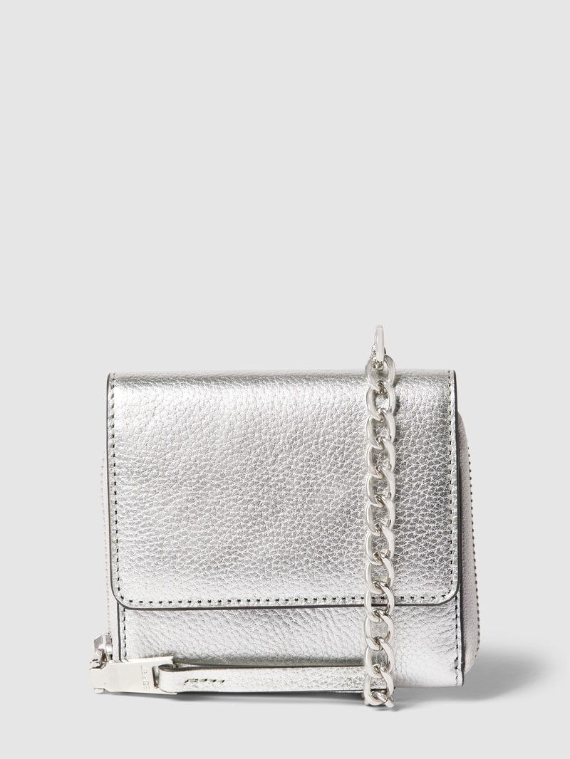 Portemonnaie aus Leder Modell 'K_Kosma' in silber