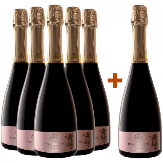5+1 Paket Spumante Pink Roses - Agricola Strapellum