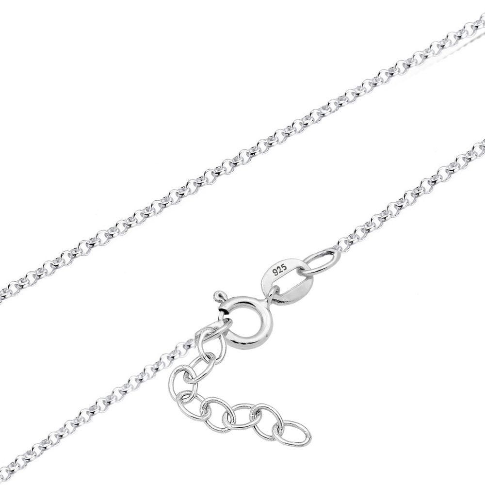 Elli Elli Collier Éléphant Collier Enfants - (925/1000) Argent collier
