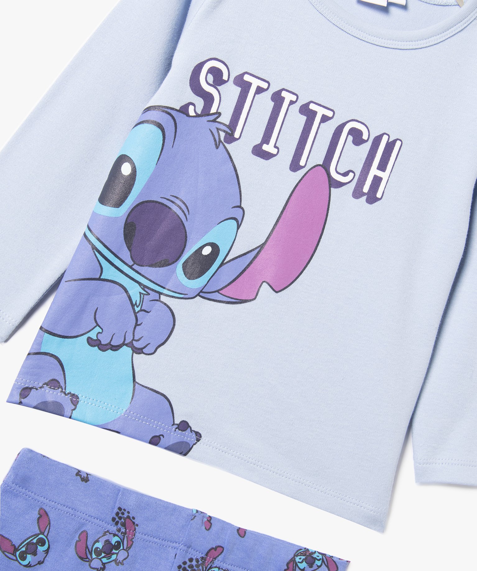 Pyjama bébé 2 pièces imprimé Stitch - DS bleu | GEMO