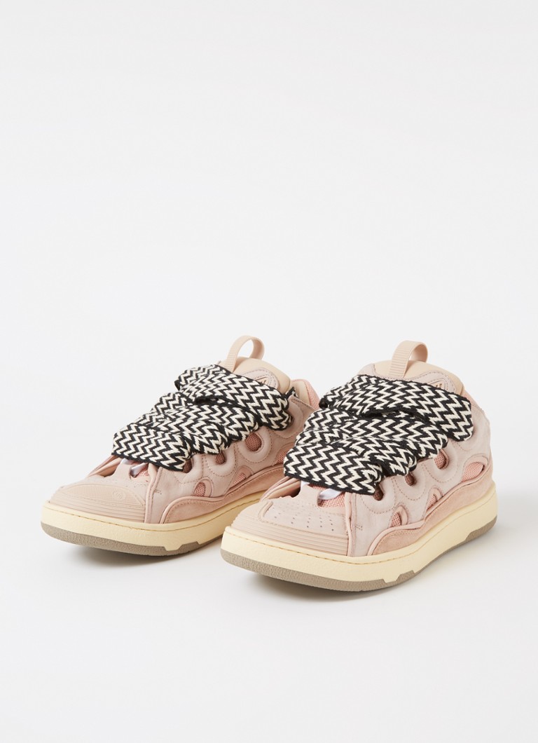 Lanvin Curb sneaker in calfskin with suede details