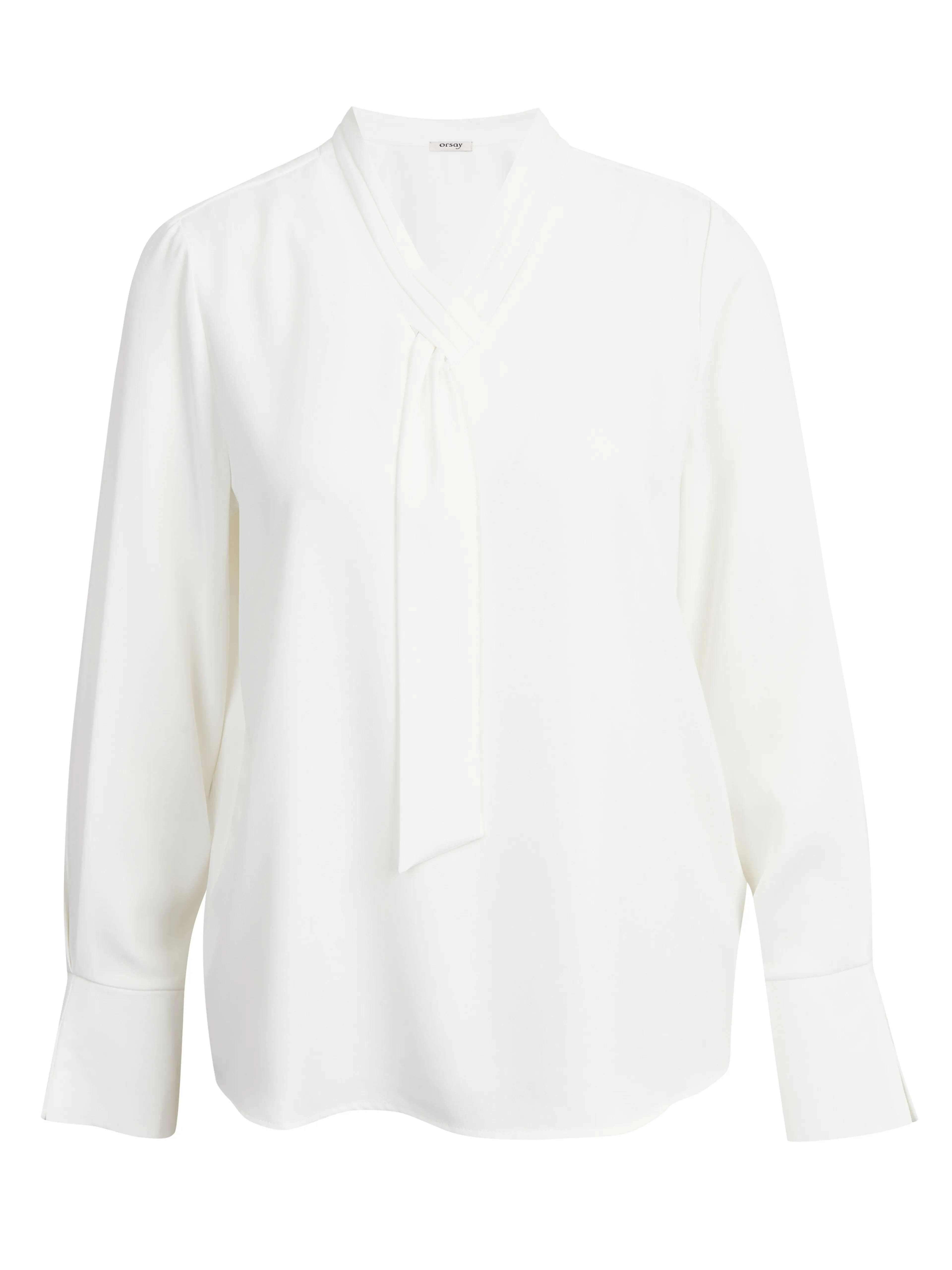 Weiße Damen-Satinbluse ORSAY
